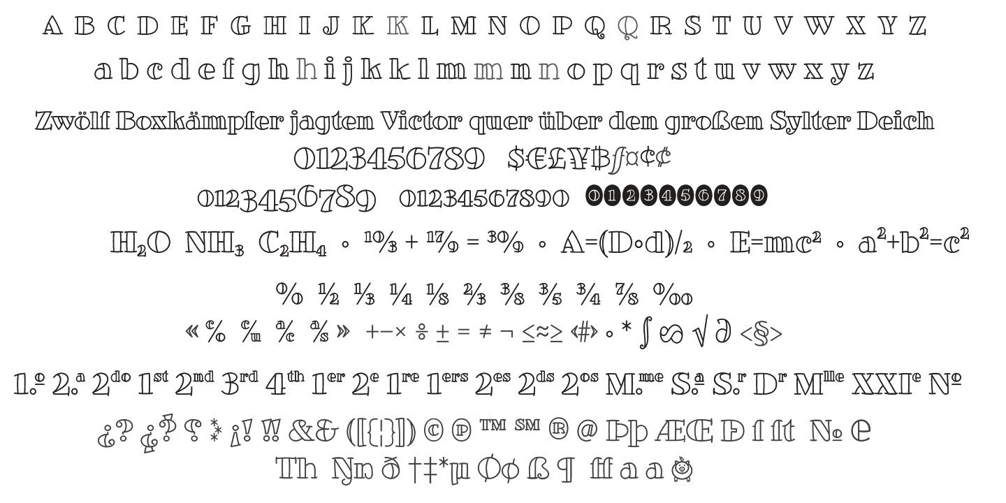 Example font Glotona #2